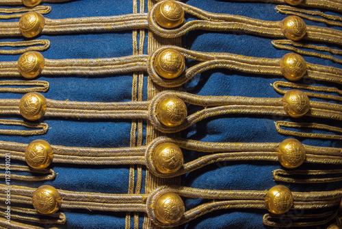Konstfotografi A part of Austrian Hussar Staff Officers uniform - Dolman from 19th century