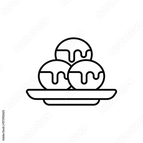 Mini Donut vector icon