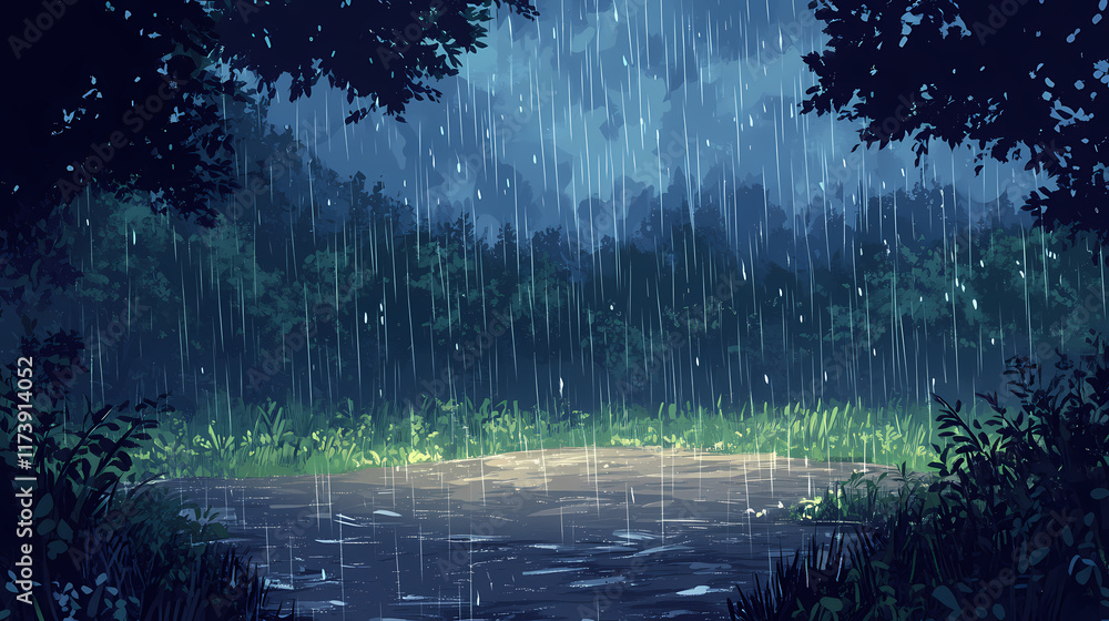 Heavy rain background. Rainfall. Illustration Heavy rain background. Rainfall. Illustration