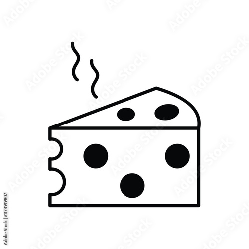 Cheese vector icon