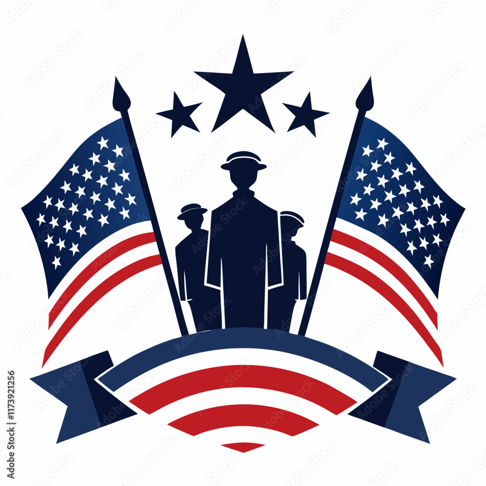 Patriotic Graduation Celebration Vector Design Patriotic Graduation Celebration Vector Design