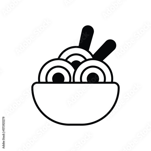 Noodles vector icon