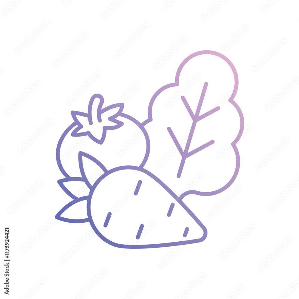 Vegetable vector icon Vegetable vector icon