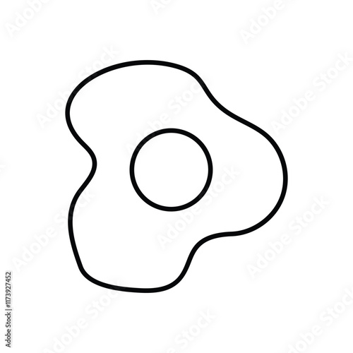 Fried Egg vector icon