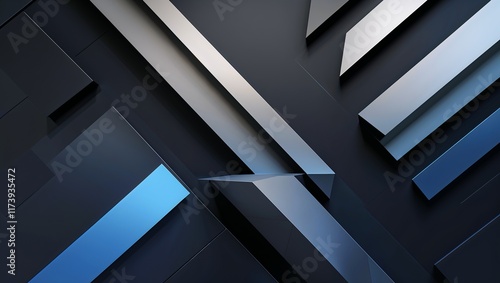 Phoenix 10 Black, Gray, and Blue Abstract Modern Background with Sleek, Dynamic Patterns for a Bold and Contemporary Aesthetic in Art and Design Projects