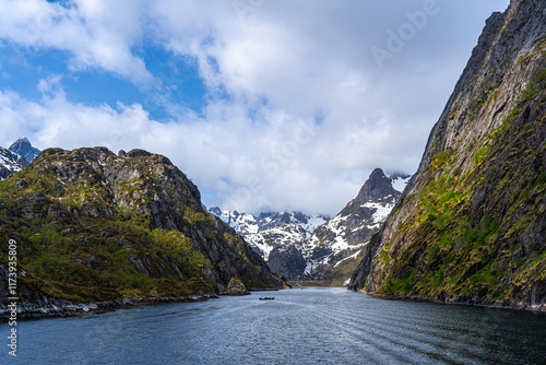 Trollfjord, Lofoten Islands, Norway photo