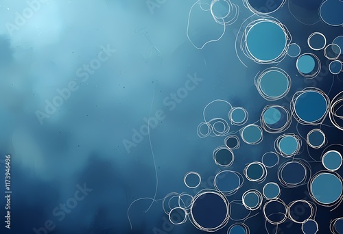 Bubbles rise gracefully through a serene, blue underwater scene