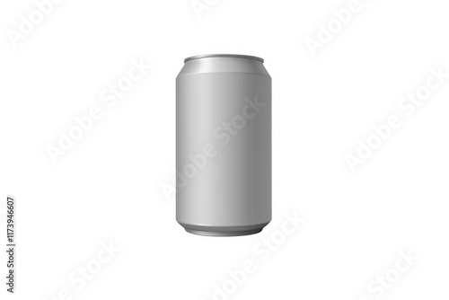 aluminum can isolated on white