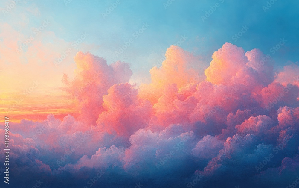 Celestial Canvas: A Dreamlike Sunset Above the Clouds Celestial Canvas: A Dreamlike Sunset Above the Clouds