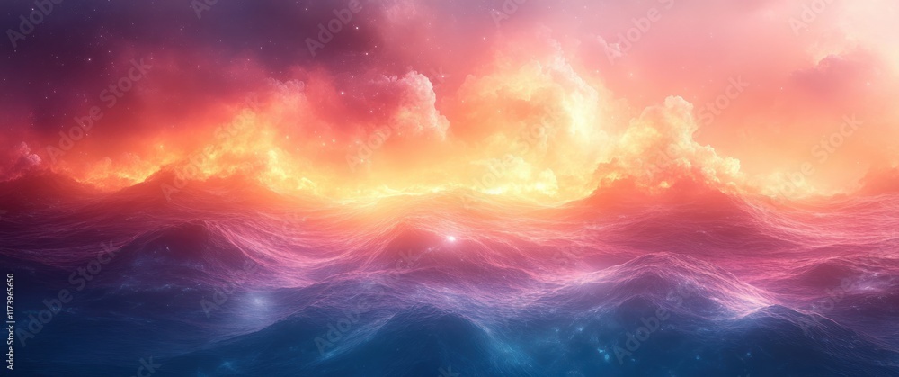 Fototapeta premium Gradient Background Abstract Texture Dreamy Soft Pastel Colors with Noise Glow Light