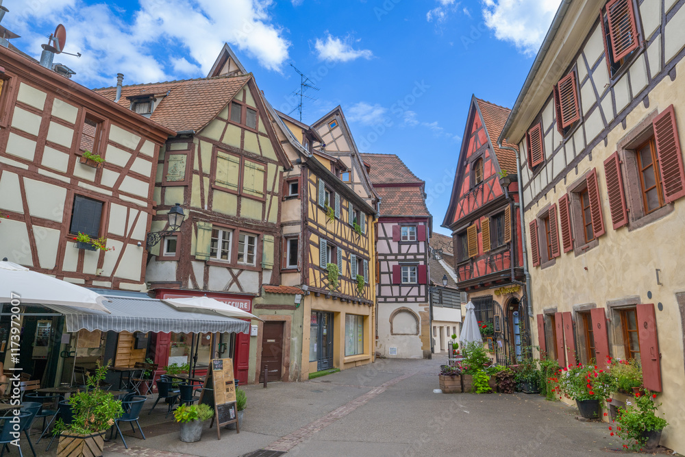 Obraz premium Colmar is a city and commune in the Haut-Rhin department and Alsace region of north-eastern France.