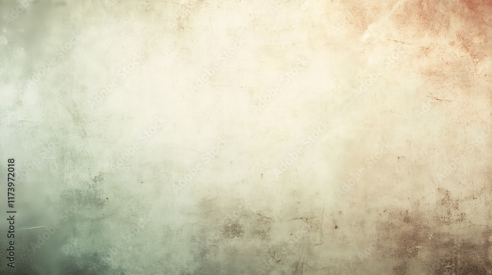 Obraz premium soft matte background with pale green and warm brown tones, incorporating faint, irregular spotting to emulate the weathered patina of oxidized copper. 