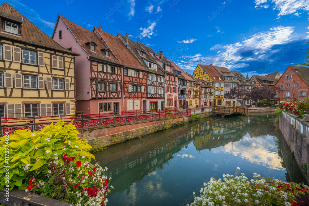 Fototapeta premium Colmar is a city and commune in the Haut-Rhin department and Alsace region of north-eastern France.