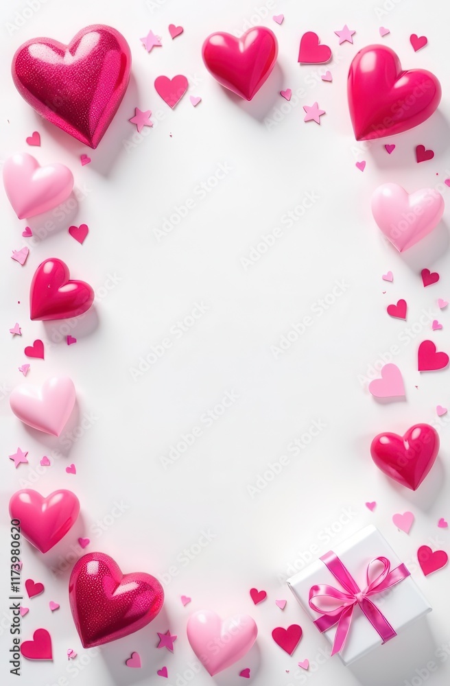 Valentine's Day heart frame with room for custom text and decorations perfect for romantic messages and expressions of love. Generative AI Valentine's Day heart frame with room for custom text and decorations perfect for romantic messages and expressions of love. Generative AI