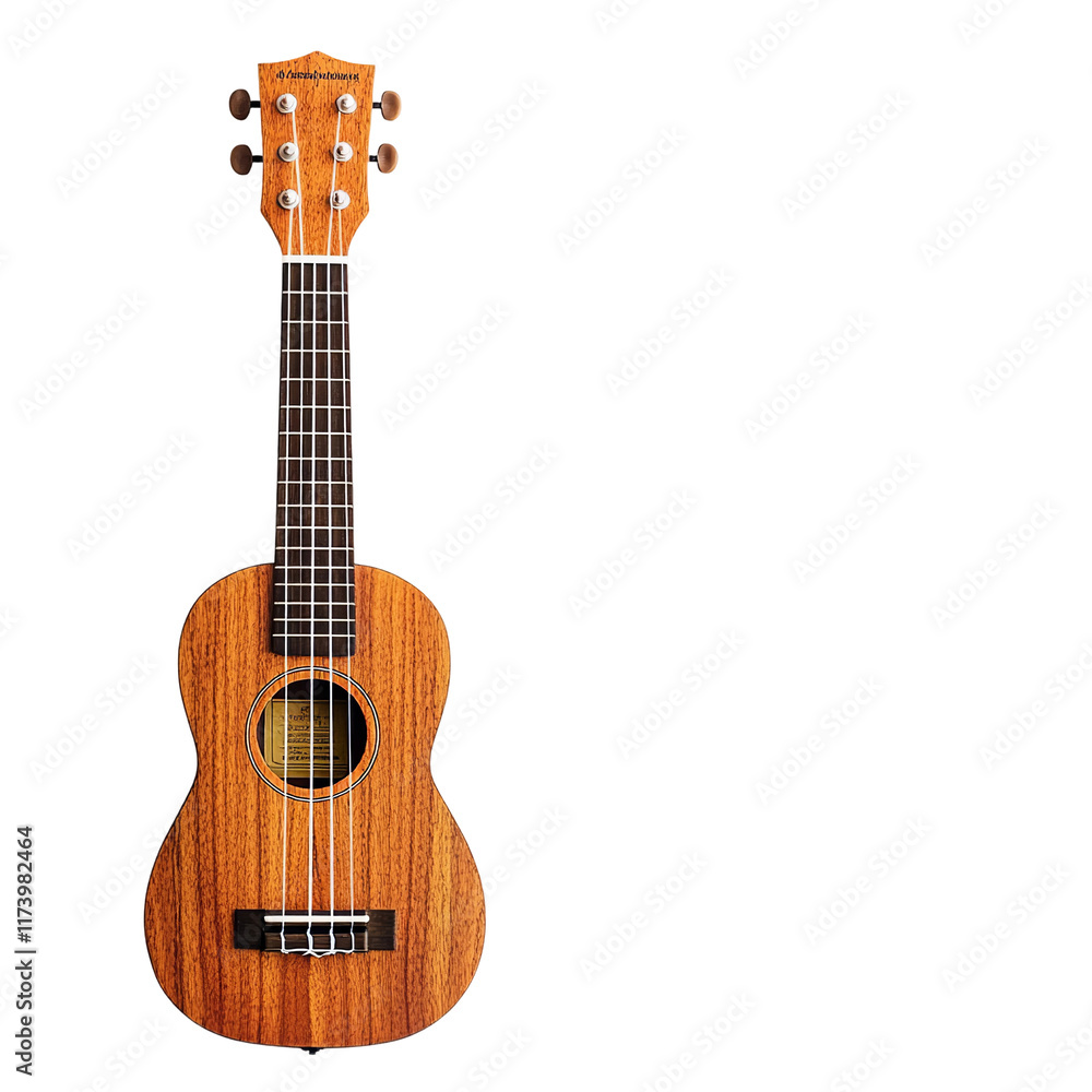 Fototapeta premium a classic ukulele in white background