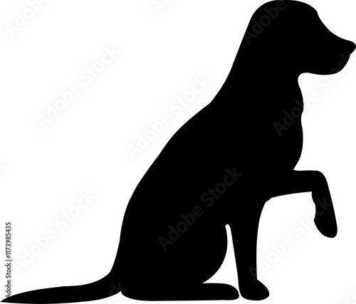 Dog Vector Silhouette Illustration