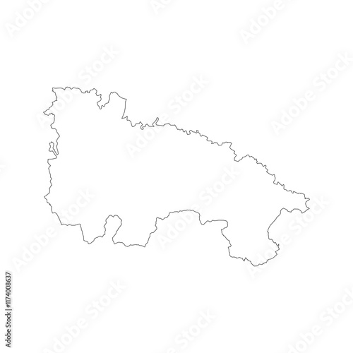 La Rioja blank outline map