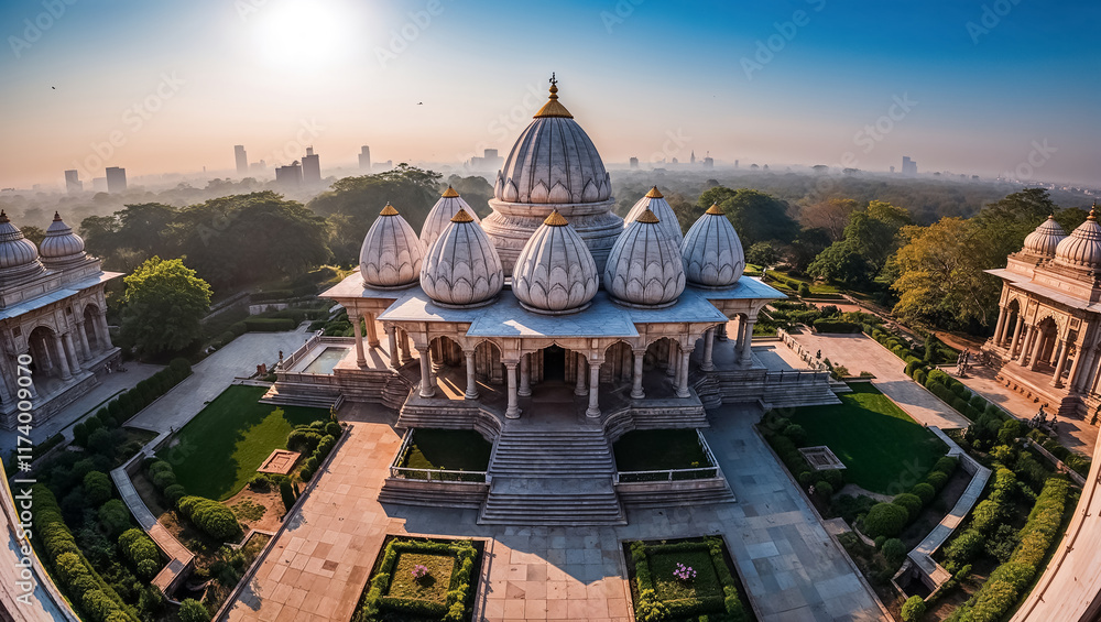 Obraz premium stunning temple India, sunny day