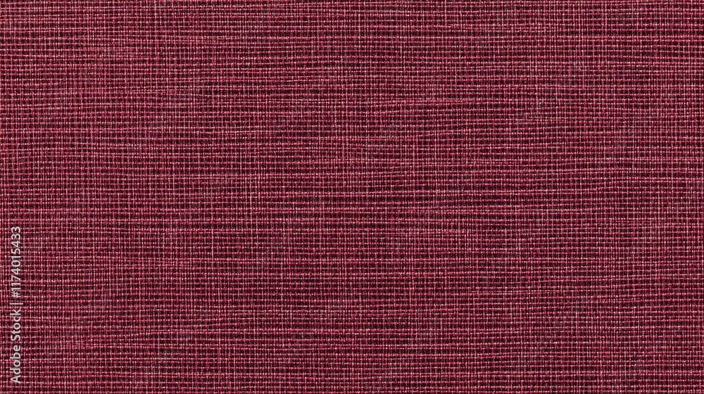 Fototapeta premium Close-up of red textured fabric background.