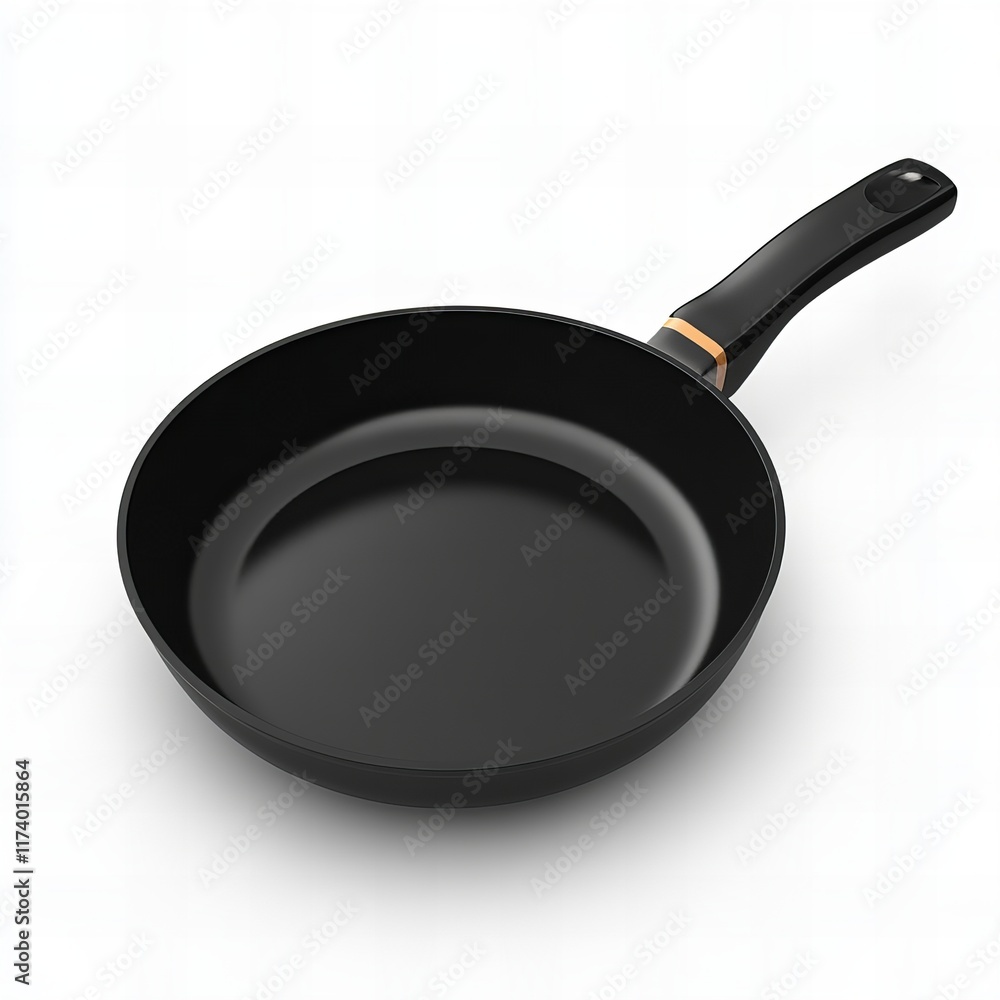 Top view of a frying pan isolated on a white background, highlighting its sleek design and cooking surface. Ideal for kitchenware, cooking, and culinary-themed content. Top view of a frying pan isolated on a white background, highlighting its sleek design and cooking surface. Ideal for kitchenware, cooking, and culinary-themed content.
