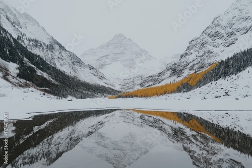 A breathtaking view of Poland's Tatra mountains and a nearby tranquil lake