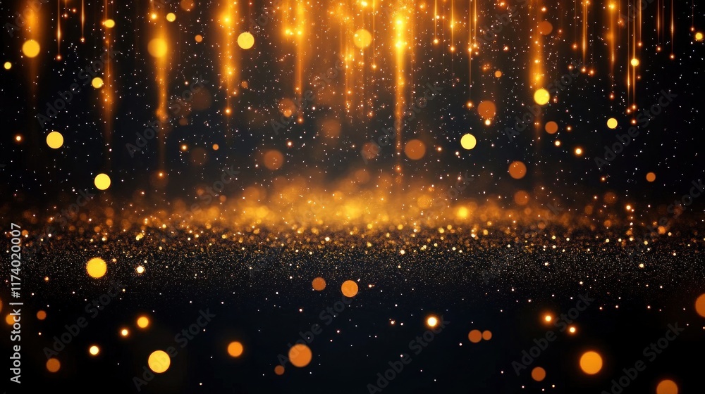 Gold Glittering Bokeh Lights Background Abstract Luxury Celebration Elegance Modern Graphic Art Gold Glittering Bokeh Lights Background Abstract Luxury Celebration Elegance Modern Graphic Art