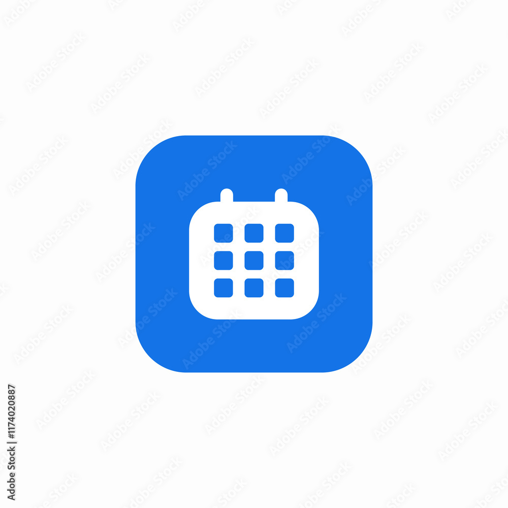 calendar schedule icon sign vector