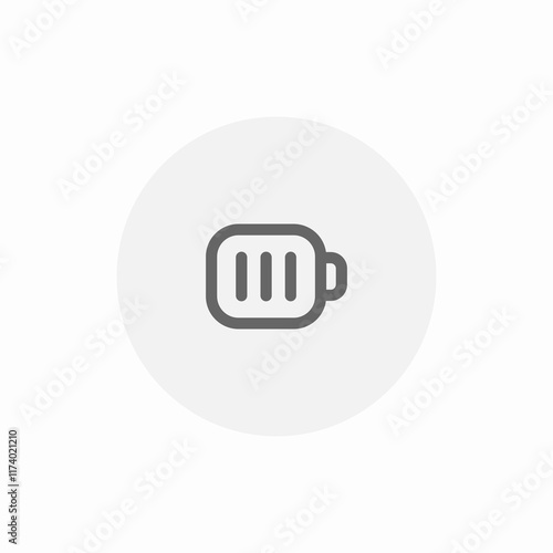 full battery icon sign vector