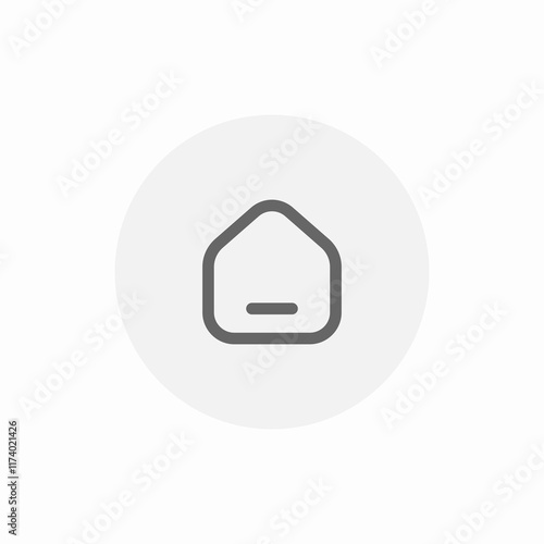 home page button icon sign vector