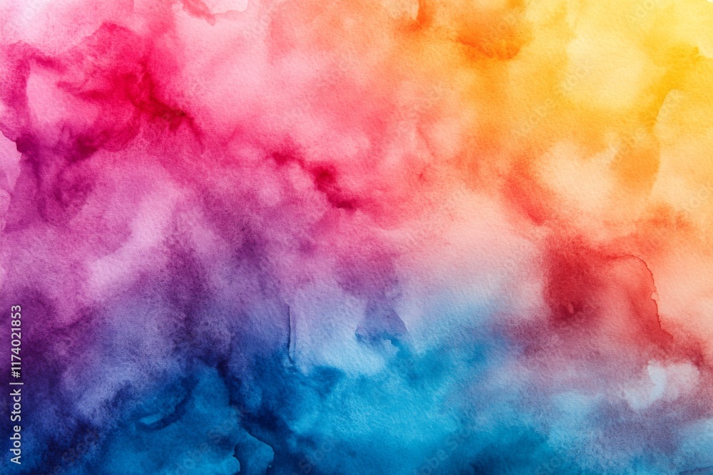 Obraz premium Colorful explosion of powder forming vibrant cloud