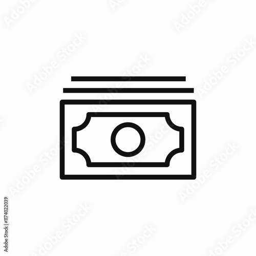 money stack icon sign vector