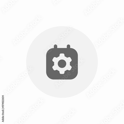 schedule manage icon sign vector