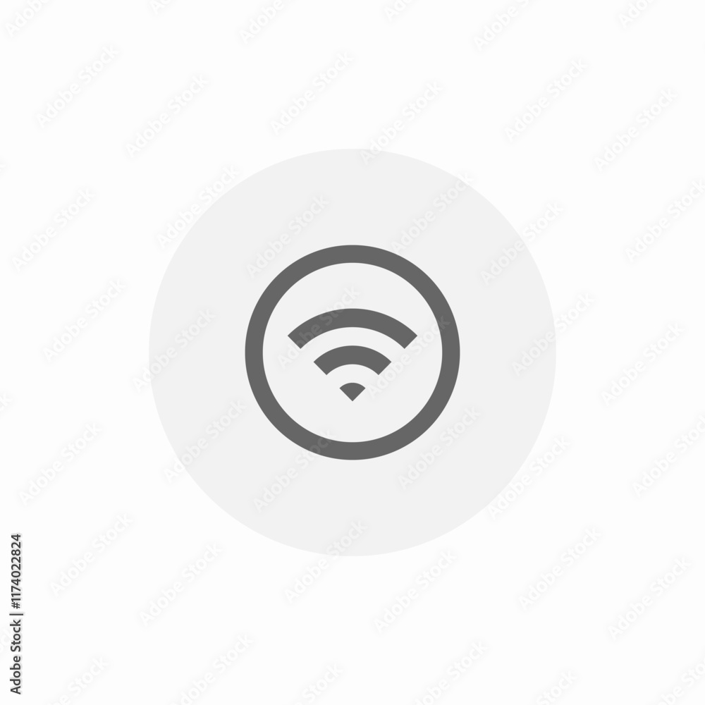 wifi button icon sign vector wifi button icon sign vector