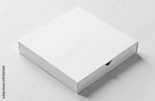 White pizza box mockup