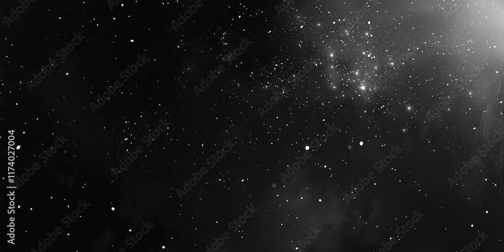 Starry Night Sky with Countless Bright Stars Across the Dark Expanse of the Universe Starry Night Sky with Countless Bright Stars Across the Dark Expanse of the Universe