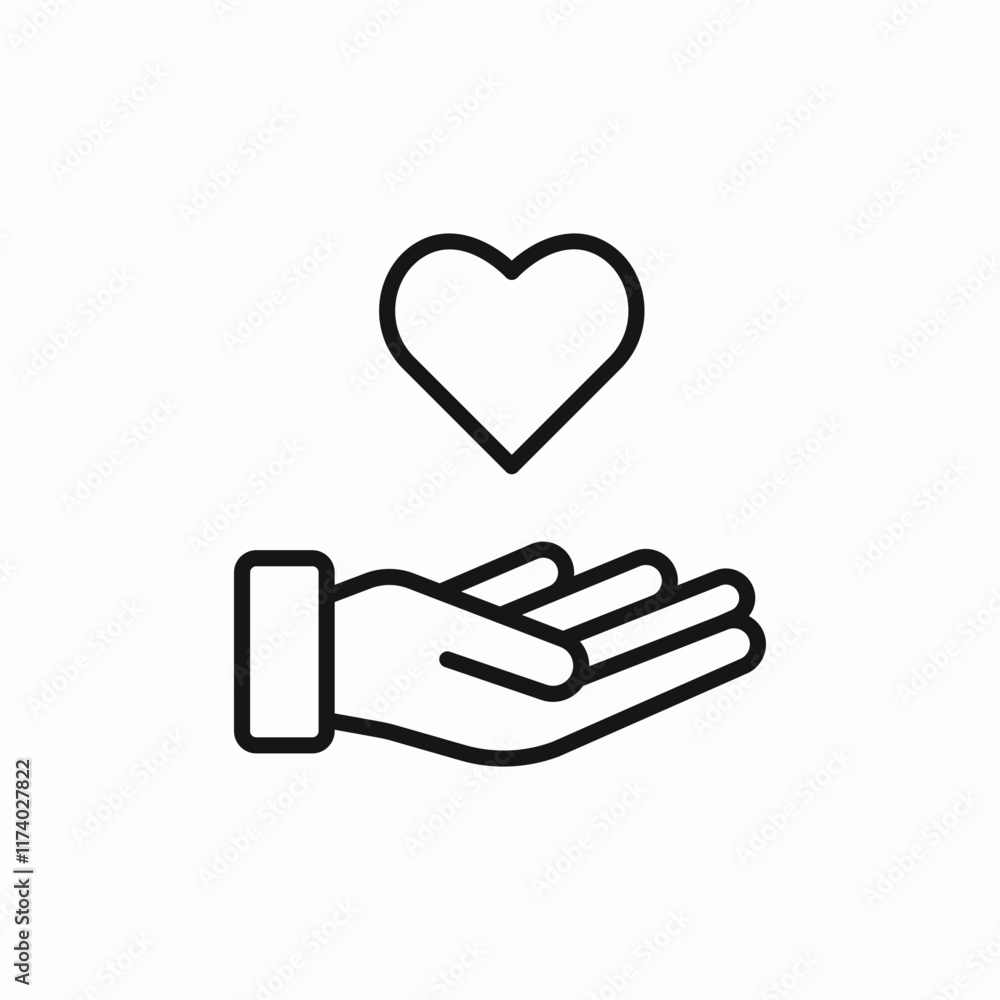 love care icon sign vector love care icon sign vector