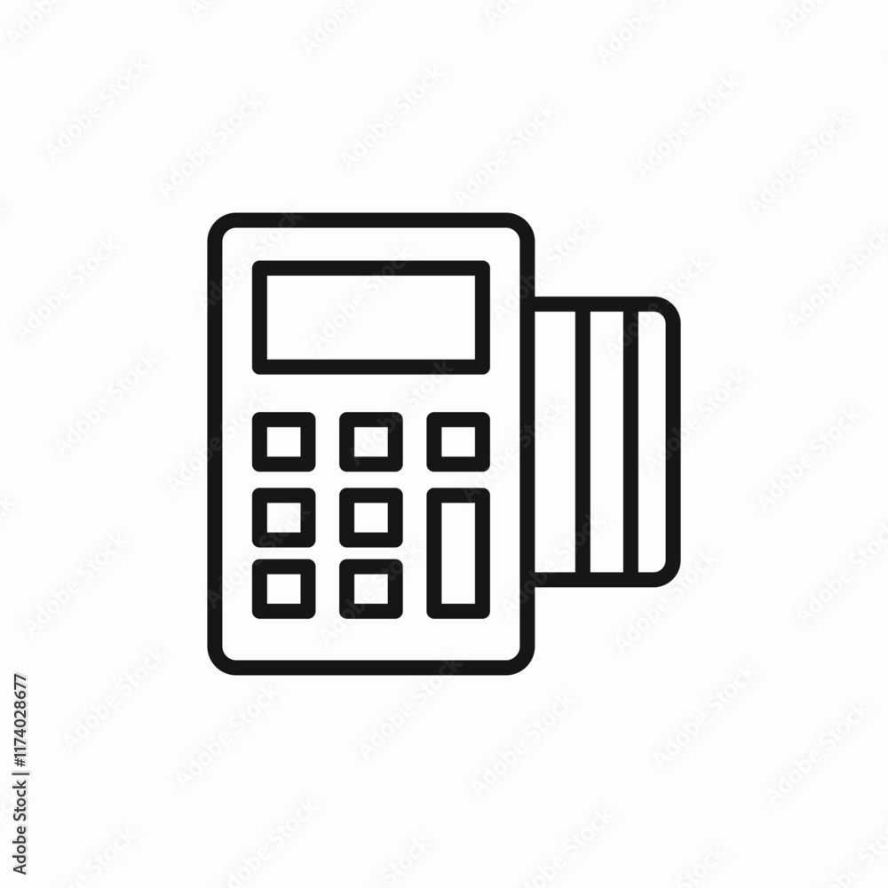 pos payment icon sign vector pos payment icon sign vector