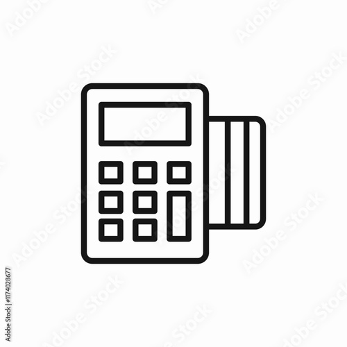 pos payment icon sign vector