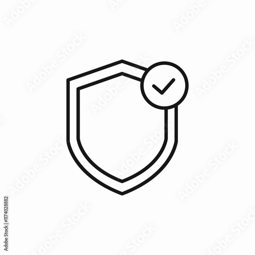 protetion shield icon sign vector