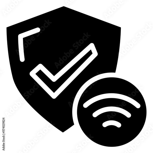 Safety Sensor Glyph Icon