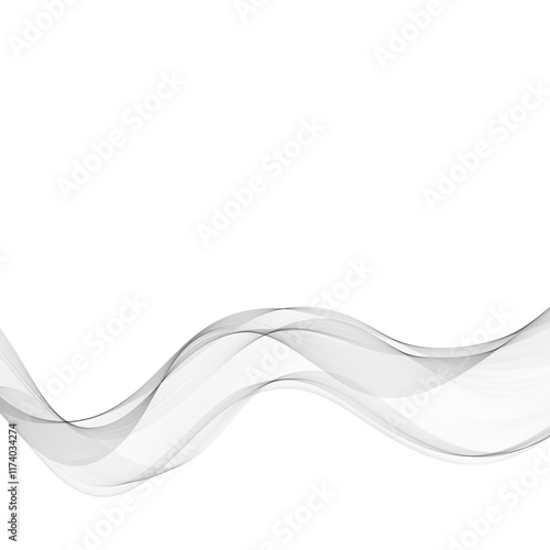 Gray transparent waved. Png