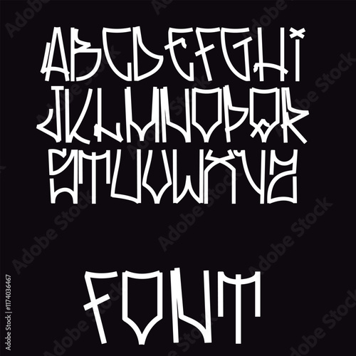 pack with graffiti and graffiti letters