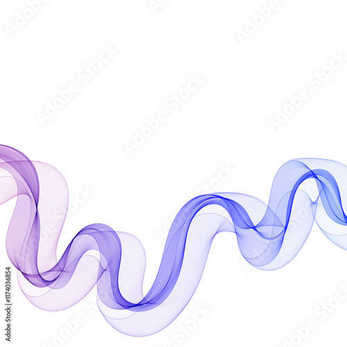 Blue wave pattern. Template for presentation. Png