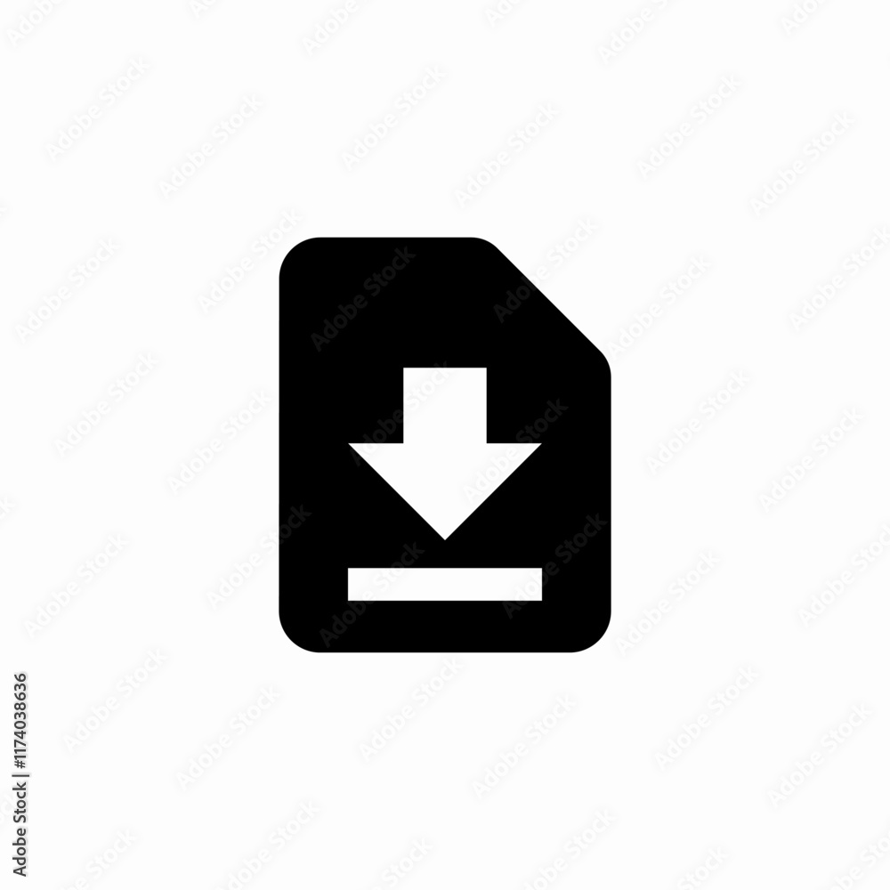 file download icon sign vector file download icon sign vector