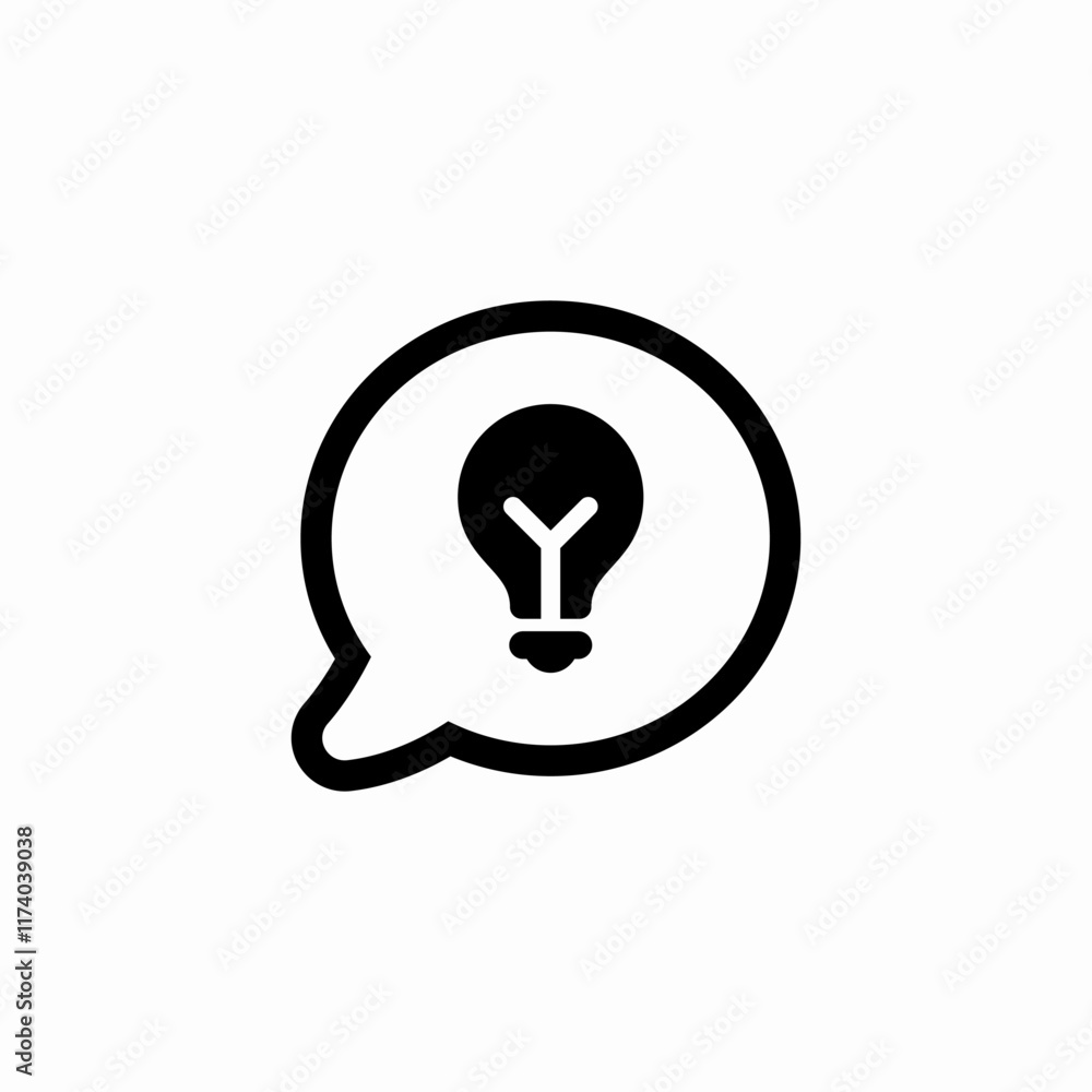 idea speech bubble icon sign vector idea speech bubble icon sign vector