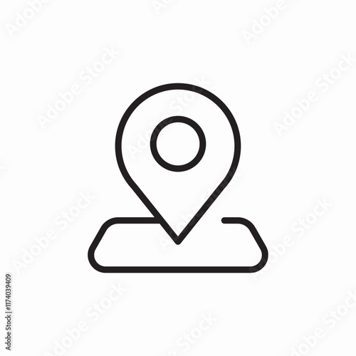 location place icon sign vector