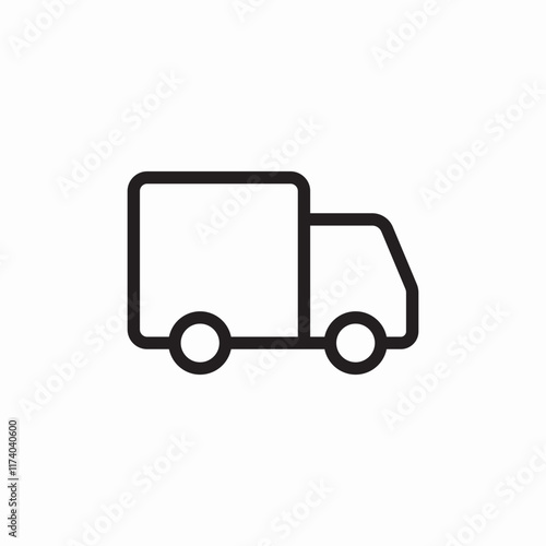 truck lorry delivery icon sign vector