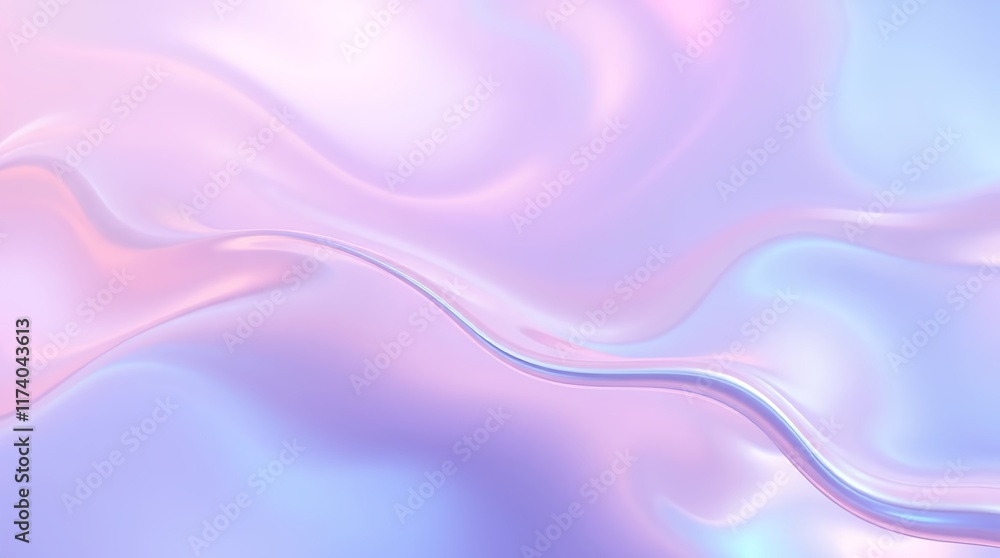 Fototapeta premium soft flowing abstract design with smooth waves and gradient colors