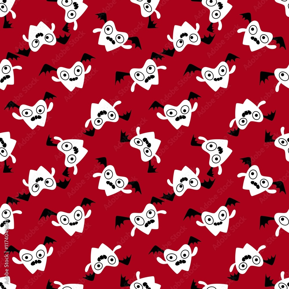 Fototapeta premium Medicine seamless teeth pattern for wrapping paper and fabrics and linens
