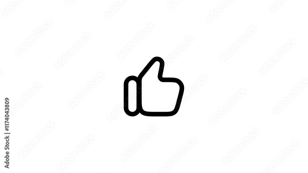 Thumb up like icon animation. Thumbs Up Emoji Animated on a Transparent Background. Hand Gesture and Confetti Thumb up like icon animation. Thumbs Up Emoji Animated on a Transparent Background. Hand Gesture and Confetti